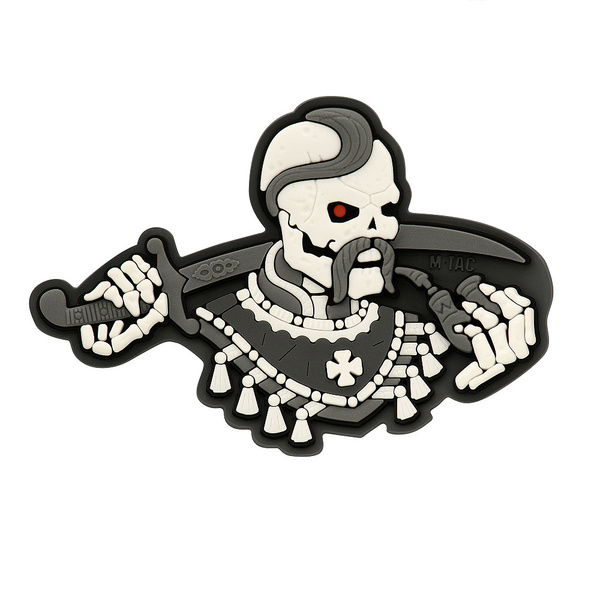Naszywka You Only Die Once 3D PVC M-Tac Grey/White (51160113)