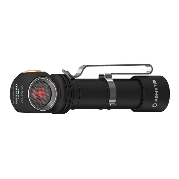 Latarka Czołowa Armytek Wizard C2 White / Red Magnet Czarna (F06901C)