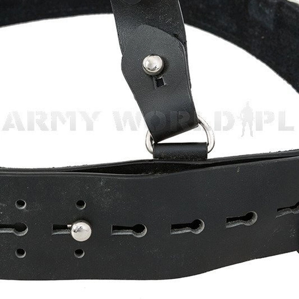 Dutch Military Leather Belt With Sam Browne Belt Black Genuine Military Surplus New