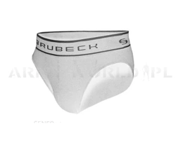 Slipy Sportowe Męskie Swiss Cotton Brubeck Popielaty (BE00350)