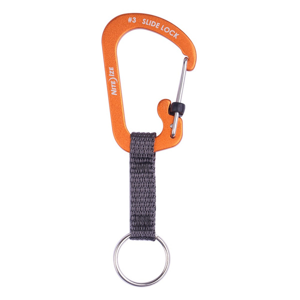 Karabinek SlideLock® Key Ring Aluminum Nite Ize Pomarańczowy (CSLAW3-19-R6)