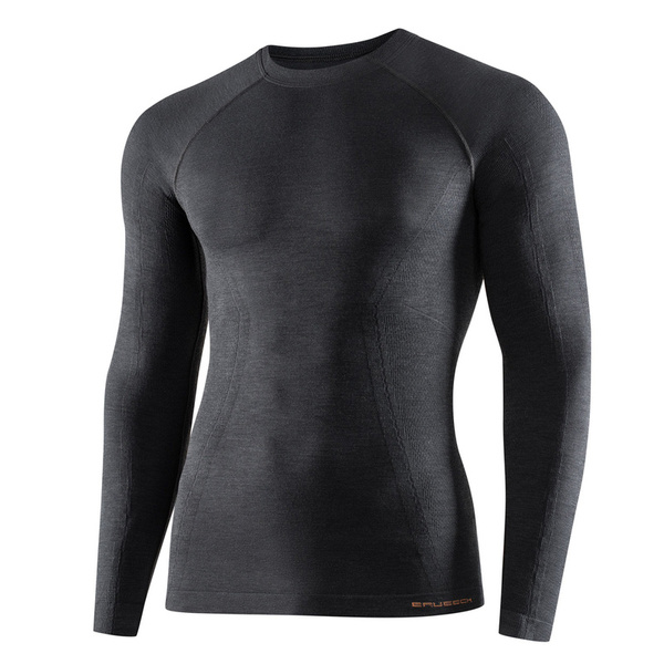 Men's Thermoactive Long Sleeve Shirt ACTIVE WOOL Brubeck Grafitowa (LS12820)