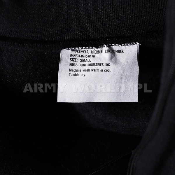 Bluza / Trikot Zimowy Polarowy Kings Point Industries Czarny Demobil DB