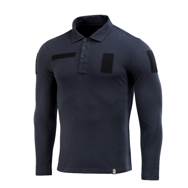 Koszulka Polo Taktyczna Z Długim Rękawem M-Tac Dark Navy Blue (80021015)