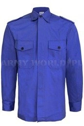 Military Dutch Work Shirt Blue Original New