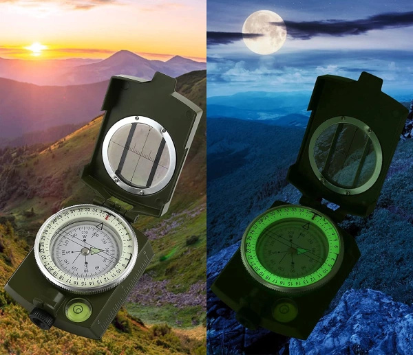 Kompas Pryzmatyczny 2w1 JB Tacticals Zielony