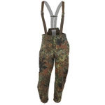 Spodnie Przeciwdeszczowe Gore-tex Bundeswehr Na Szelkach Flecktarn Oryginał Demobil II Gatunek