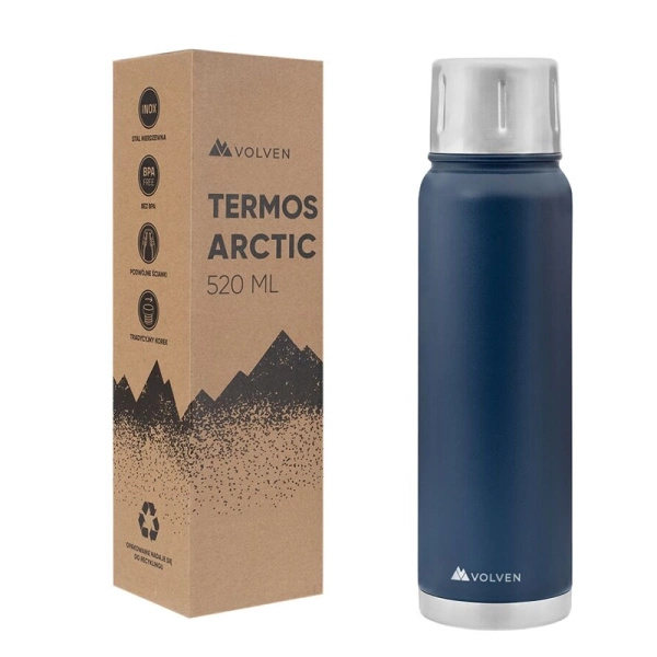 Termos Turystyczny Arctic 520 ml Volven Granatowy