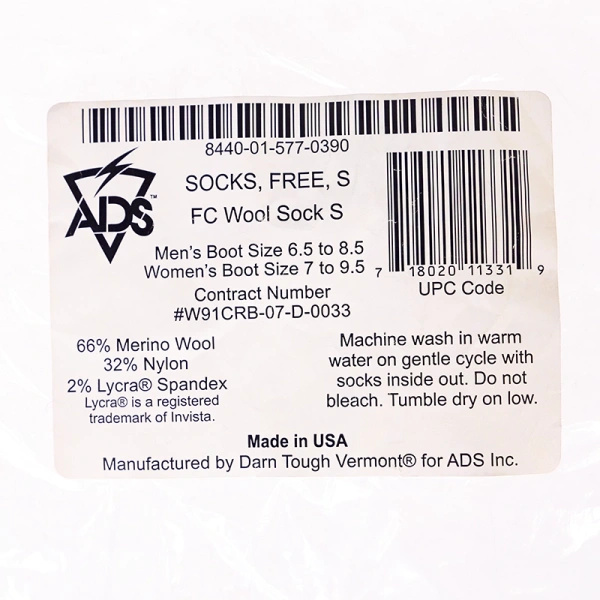 Skarpety Wełna Merino T4033 Heavyweight US Army Olive Nowe 