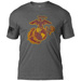 T-shirt USMC EGA 'Distressed' 7.62 Design Heather Graphite