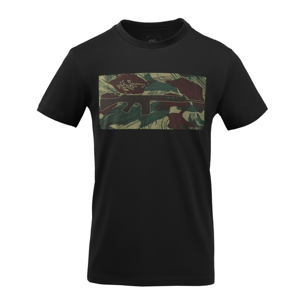 T-Shirt FN FAL Helikon-Tex Black / Rhodesian Camo (TS-FNF-CO-011K)