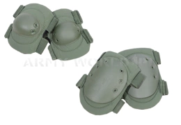 Set Elbow Protectors + Knee Pads Olive Original Used