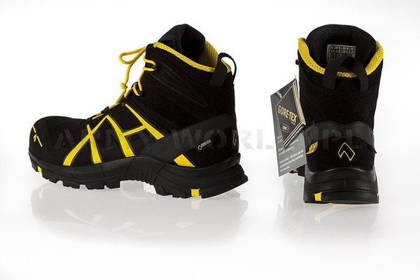 Workwear Boots Haix ® BLACK EAGLE Safety 40 Mid Gore-Tex Black / Yellow (610016) New III Quality