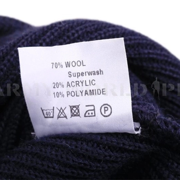 Sweter Holenderski 70/80% Wełna Granatowy Oryginał Demobil DB