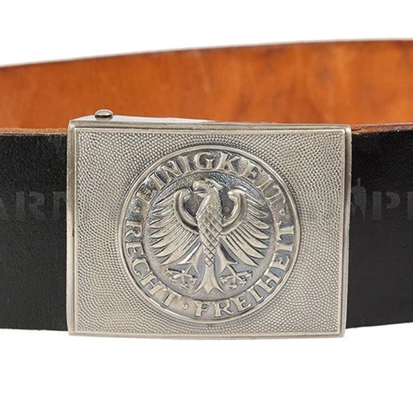 Military Leather Gala Belt Bundeswehr Original New