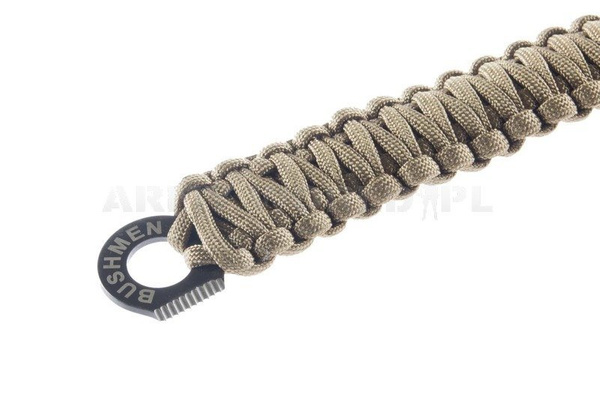 Bransoleta Paracord 6m Z Krzesiwem I Iskrownikiem Bushmen Coyote (BU BRCA 6)