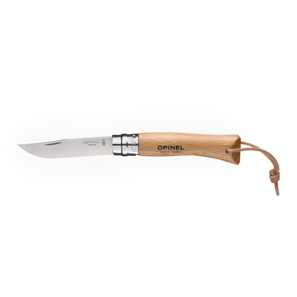 Nóż Składany OPINEL INOX N°7 Adventure Z Rzemieniem Natural (001372)