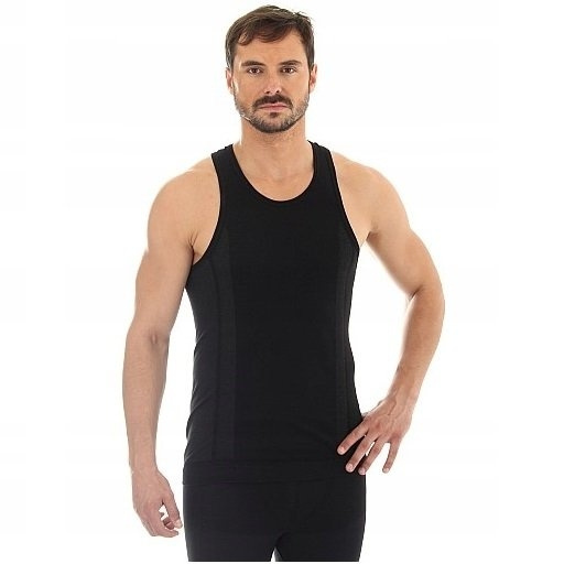 Men's Tank Top Swiss Cotton Brubeck Black