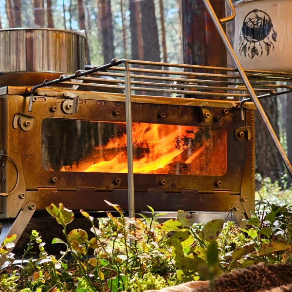 Półka Do Piecyków I Grilli Fastfold L Stal Nierdzewna Bushmen (BU FASHL) 