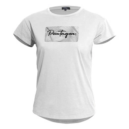 T-shirt Damski WHISPER CONTOUR Pentagon Biały (K09044-CW)