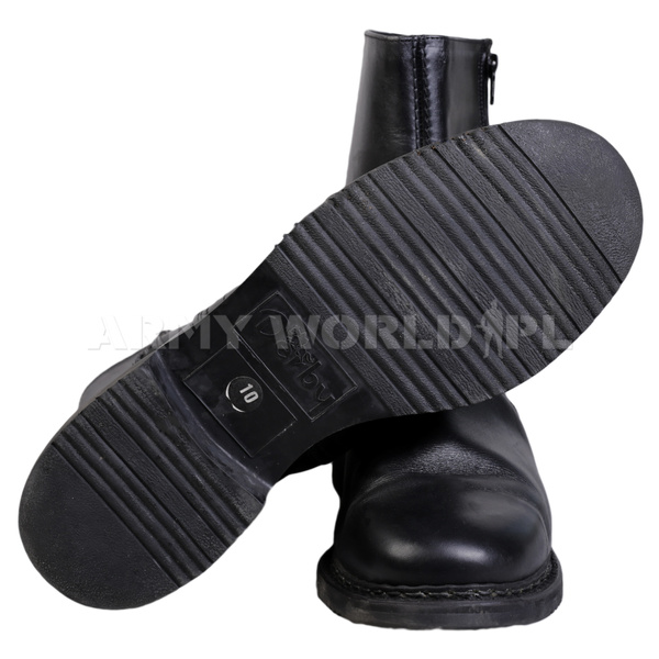 Insulated Derby Boots with Zipper Black Surplus