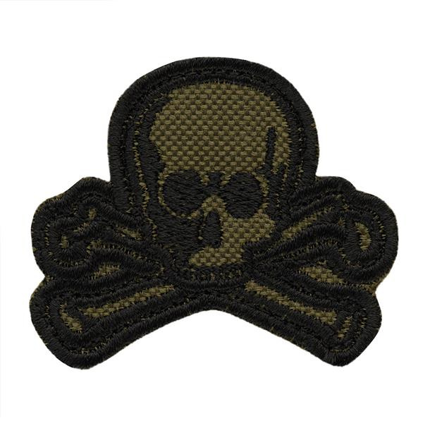 Naszywka Old Skull M-Tac Czarna / Olive (51132001)