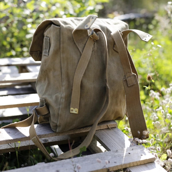 Plecak Holenderski Brezentowy Coyote Oryginał Demobil BDB