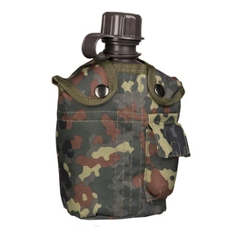 Canteen with Case Flecktarn 1 Liter Mil-tec New