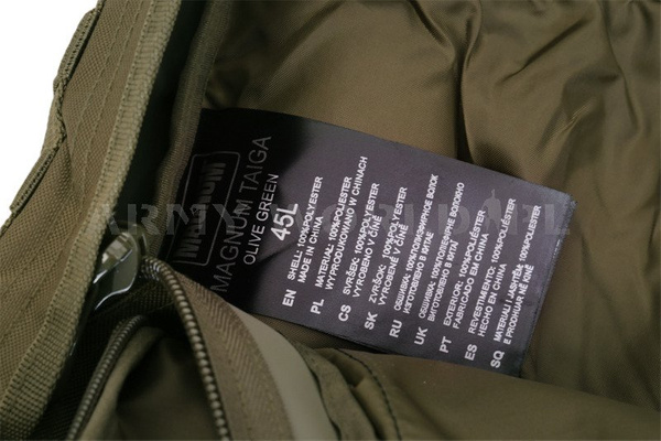 Plecak Taktyczny Taiga Magnum 45 Litrów Olive Green (72058) Używany BDB