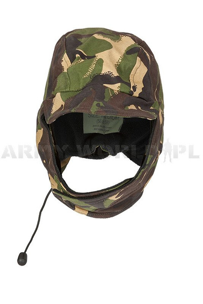 Military Waterproof British Ushanka Cap Cold Weather Goretex DPM Woodland Used