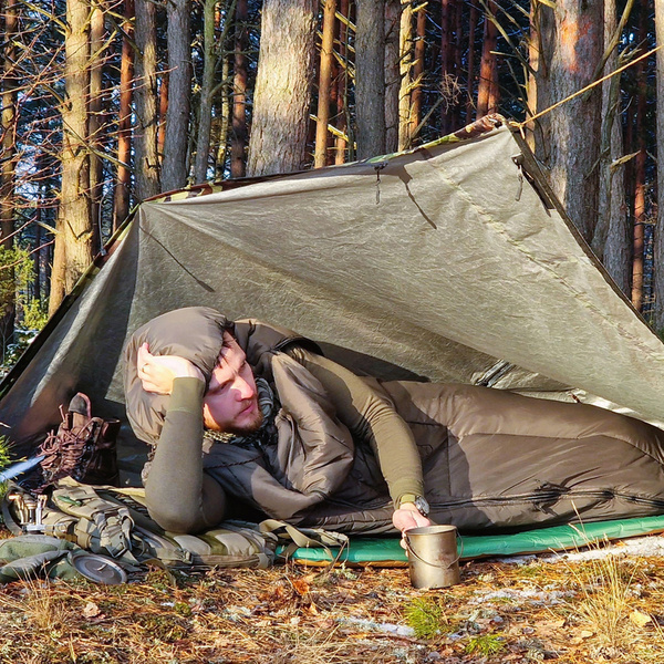 Śpiwór WALKER 1 Bushmen Olive (BU WSBL1) 