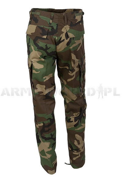 Military Cargo Pants Ranger Type BDU Woodland New (11810020)