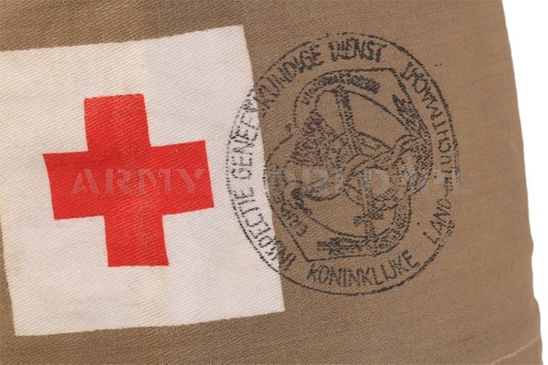 Opaska / Naramiennik Wojskowa Holenderska Czerwony Krzyż Oryginał Demobil BDB