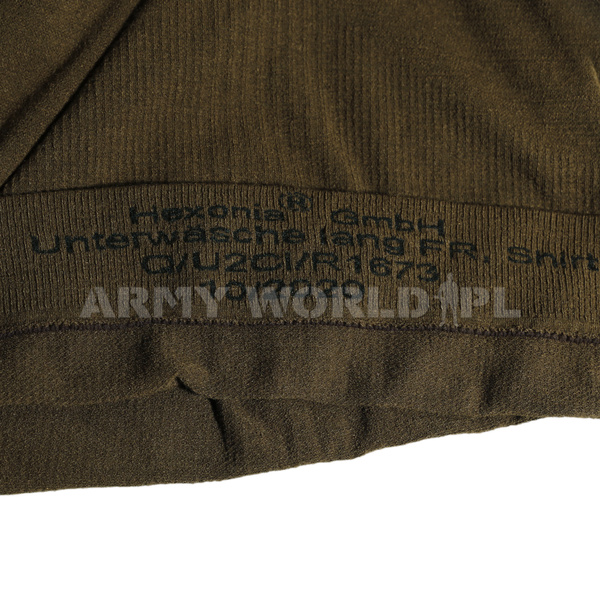 Podkoszulek Wojskowy Bundeshwehr Hexonia Brązowy Oryginał Demobil DB