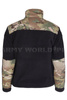 Fleece Jacket For Kids Junior Black / Multicam New