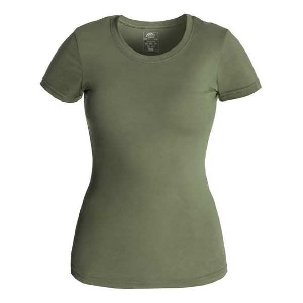 Women's T-shirt Organic Cotton Slim Helikon-Tex Olive Green (TS-TSW-OS-02)