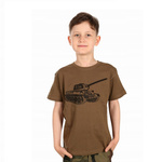 T-shirt Dziecięcy Junior Czołg T-34 Olive