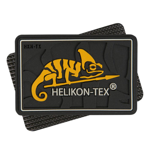 Emblem Logo Helikon-Tex PVC Black (OD-HKN-RB-01)