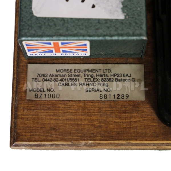 Klucz Telegraficzny Brytyjski Morse Equipment Model BZ1000 Oryginał Demobil BDB