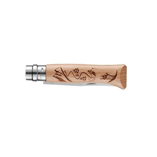 Nóż Składany OPINEL INOX N°8 Mountain Sport Ski Natural (002188)