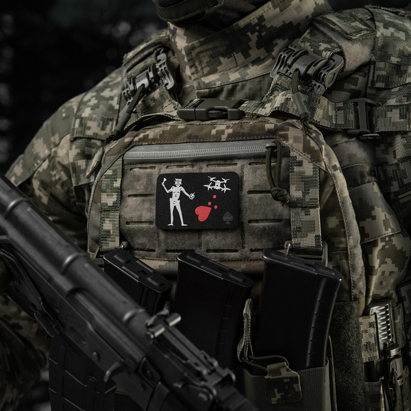 Naszywka Flaga Czarnobrody Drone M-Tac Czarna (51483005)