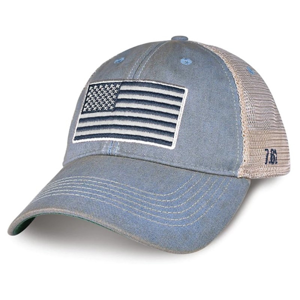 Czapka Damska US Flag Vintage Trucker 7.62 Design Różowa