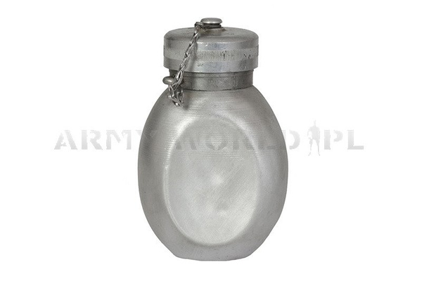 Military Canteen Polish Army Aluminium With Cover Original Demobil 