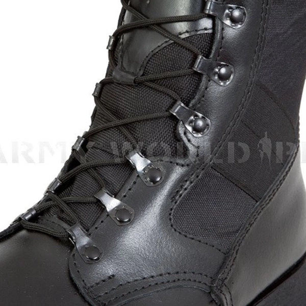 Buty Wojskowe Skórzane Wzór 926/MON Wersja Letnia Czarne Używane BDB