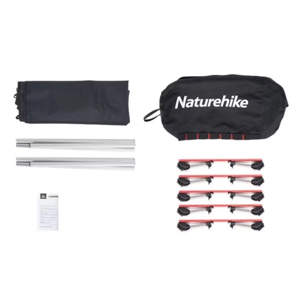 Łóżko Polowe Turystyczne XJC05 Naturehike Czarne (NH20JJ001)