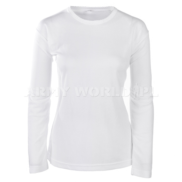 Thermoactive Women Shirt British Army Long Arm CoolDry White New