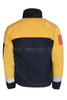 Dutch Army Firefighter's Jacket Flame Retardant Welo-tex JBNL Yellow/Navy Blue Genuine Military Surplus Used