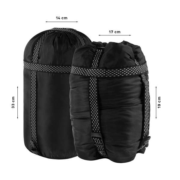 Śpiwór Typy Mumia Alpinus Fiber Pro 800 Zielony