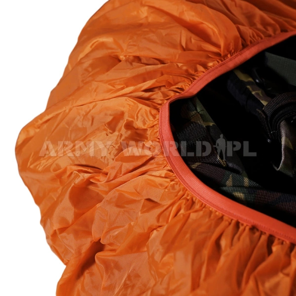 Pokrowiec Na Plecak Przeciwdeszczowy Quechua 55-80L Pomarańczowy Oryginał Demobil BDB