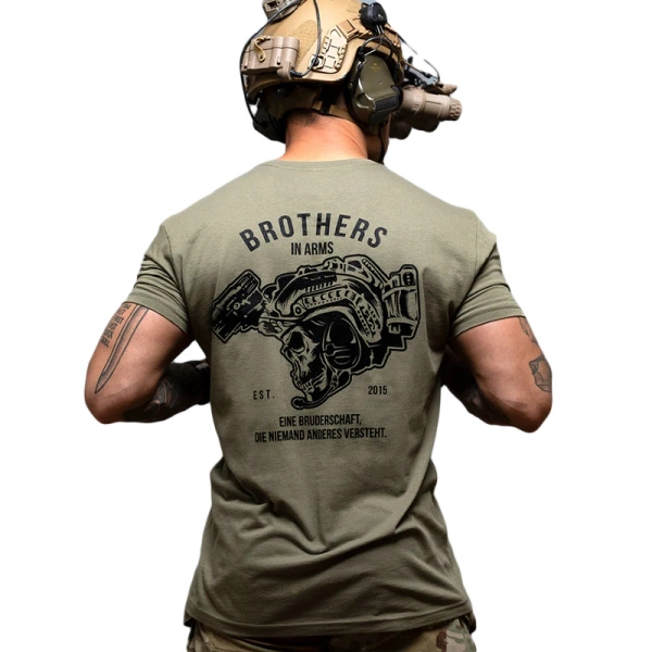 T-Shirt Team Brothers In Arms Olive